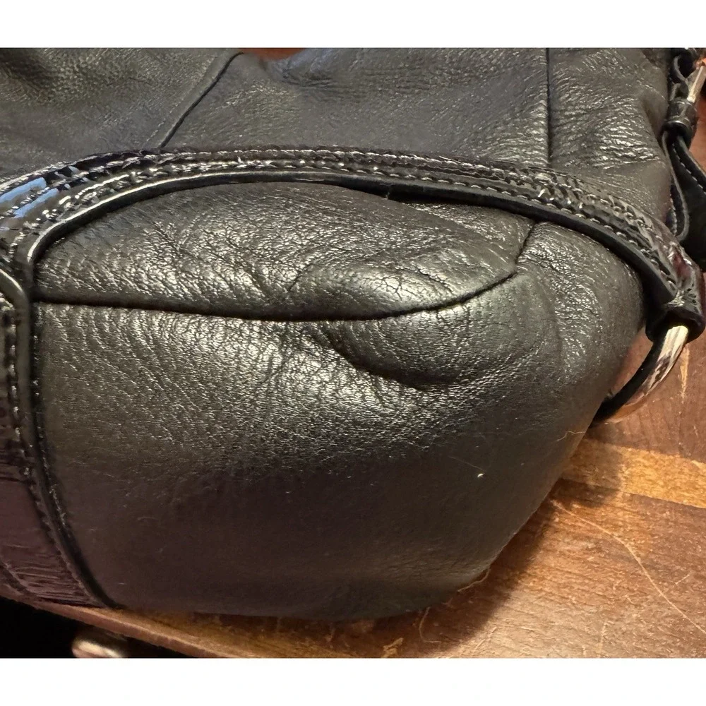 Coach Chelsea Leather Katarina Hobo Bag #18903 Black Pebbled Leather Classic Y2K